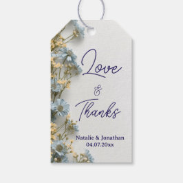 Modern Floral Wedding Thank You  ギフトタグ