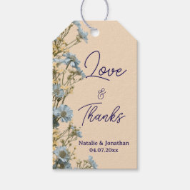 Modern Floral Wedding Thank You  ギフトタグ