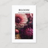 Modern Flower QR Code 名刺 (正面)