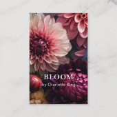 Modern Flower QR Code 名刺 (正面)