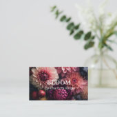 Modern Flower QR Code 名刺 (スタンド正面)