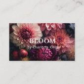 Modern Flower QR Code 名刺 (正面)