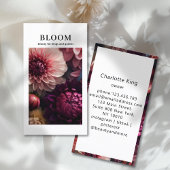 Modern Flower QR Code 名刺