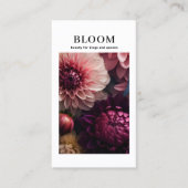 Modern Flower QR Code 名刺 (正面)