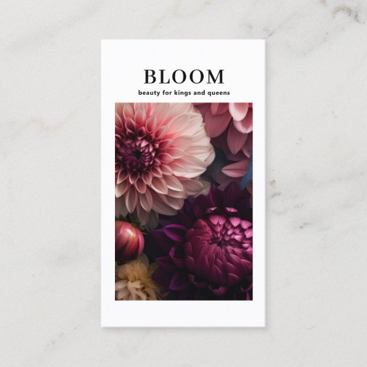 Modern Flower QR Code 名刺 (正面)