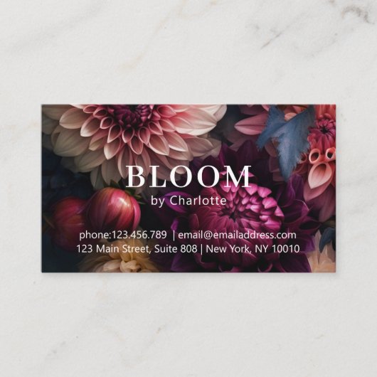 Modern Flower Salon 予約カード (正面)