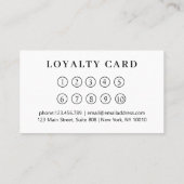 Modern Flower Salon Loyalty 名刺 (裏面)