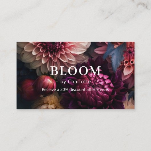 Modern Flower Salon Loyalty 名刺 (正面)