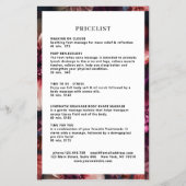 Modern Flower Salon Pricelist チラシ (裏面)