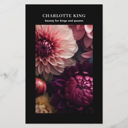 Modern Flower Salon Pricelist チラシ (正面)