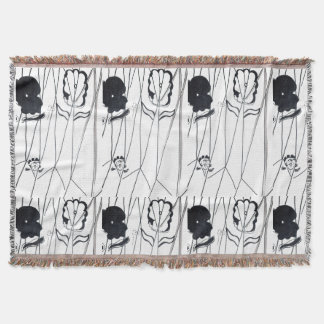 Modern flowers collection Throw Blanket スローブランケット