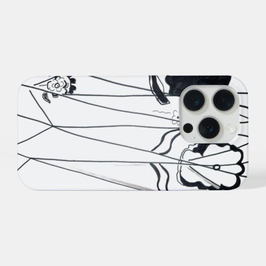 Modern flowers iPhoneケース (裏面横)