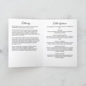 Modern Folded 4-Page 1-Photo Celebration of Life プログラム (内部)