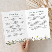 Modern Folded 4-Page 3-Photo Celebration of Life P プログラム