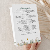 Modern Folded 4-Page 3-Photo Celebration of Life P プログラム