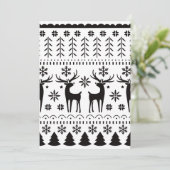 Modern Folk Art Christmas Reindeer  シーズンカード (スタンド正面)