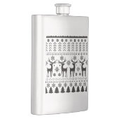 Modern Folk Art Christmas Reindeer フラスク (右)