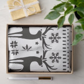 Modern Folk Art Christmas Reindeer  薄葉紙 (ギフト)