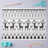 Modern Folk Art Christmas Reindeer  薄葉紙 (クラフト)