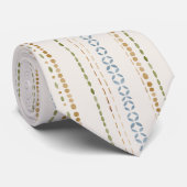 Modern Folk Wedding Tie | Dusty Blue Sage Gold ネクタイ (ロール)
