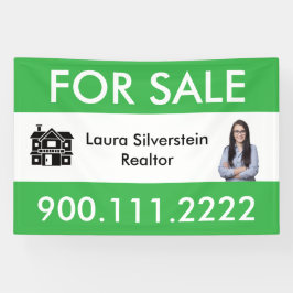 Modern For Sale Real Estate Agent Customizable 横断幕