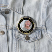 Modern Forever in Our Hearts Black & Gold Memorial 缶バッジ (インサイチュ)