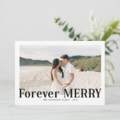 Modern Forever Merry Christmas Couples シーズンカード (スタンド正面)