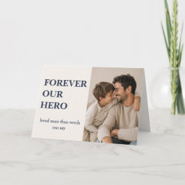 Modern forever our hero フォトカード - 父の日 カード