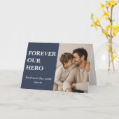 Modern forever our hero フォトカード - 父の日 カード (黄色い花)