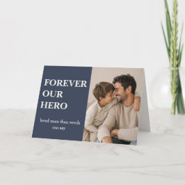 Modern forever our hero フォトカード - 父の日 カード