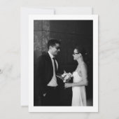 Modern Formal Classic Wedding Invitation 招待状 (裏面)