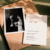 Modern Formal Classic Wedding Invitation 招待状
