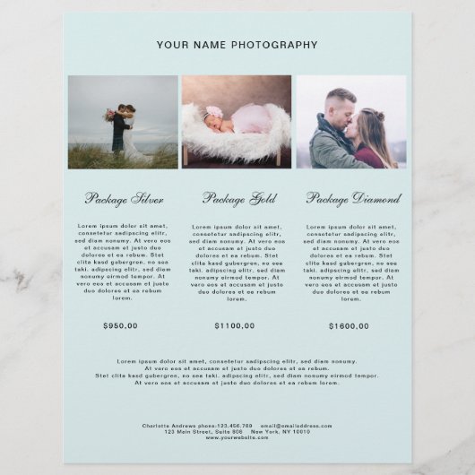 Modern Foto Preisliste (正面)