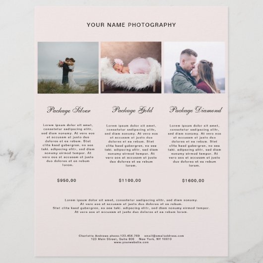 Modern Foto Preisliste (正面)