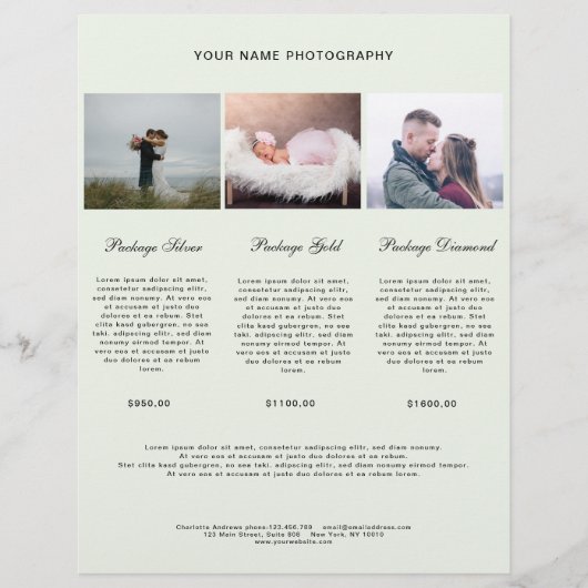 Modern Foto Preisliste (正面)