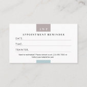 Modern Four Photo Collage Personal Trainer Fitness 予約カード (裏面)