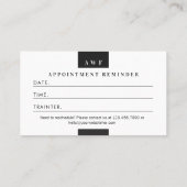 Modern Four Photo Collage Personal Trainer Fitness 予約カード (裏面)