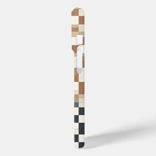 Modern Four-Quadrant Gradient Checkered Phone Case Case-Mate iPhoneケース (裏面 / 左)