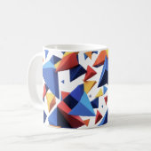 Modern Fragment Grid コーヒーマグカップ (正面左)
