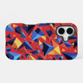Modern Fragment Grid iPhone 16ケース (裏面横)