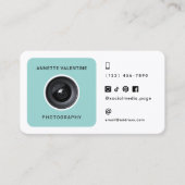 Modern framed camera lens photographer 名刺 (正面)