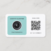 Modern framed camera lens photographer 名刺 (裏面)