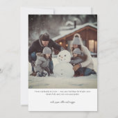 Modern Framed Merry Holiday Photo Card シーズンカード (裏面)