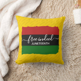 Modern FREE INDEED Pan African JUNETEENTH クッション