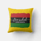 Modern FREE INDEED Pan African JUNETEENTH クッション (裏面)