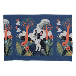 Modern French bulldog dog  枕カバー