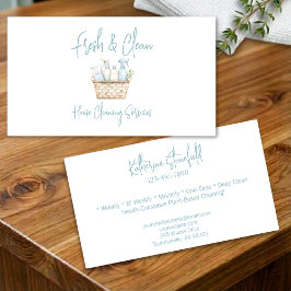 Modern Fresh Custom House Cleaning Services 名刺