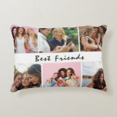 Modern Friend Collage Photos Simple アクセントクッション (正面)