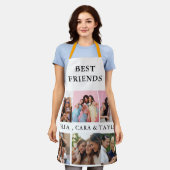 Modern Friend Collage Photos Simple エプロン (着用した状態)