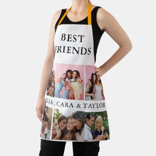Modern Friend Collage Photos Simple エプロン (インサイチュ)